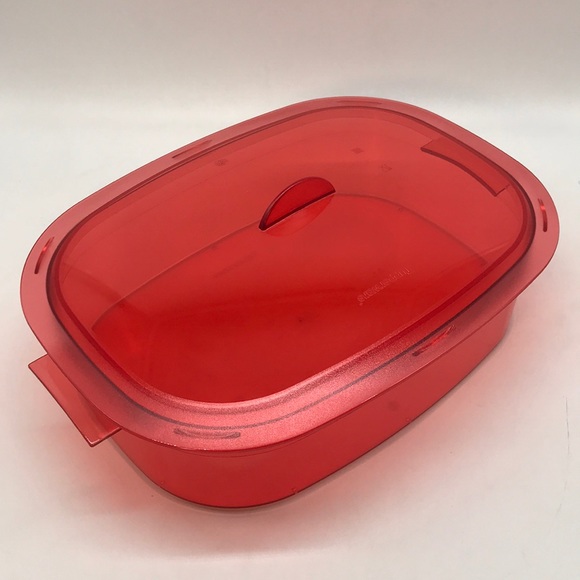 Tupperware Servi Crystalware Oval Container 2.1L